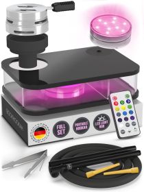 Black Hookah Set Premium Portable With Everything And Case For Travel Flat Hookah Box With Charcoal Holder & Coal Cover Travel Hookah Set With Everyth