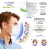 Face Masks Disposable One Size, White 4-Ply Polypropylene Disposable Face Masks 50 Pack