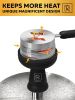 Black Hookah Bowl Set Silicone Premium Shisha Bowl Phunnel for Smoking with Hookah Tongs & Heat Management Charcoal Holder
