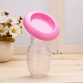 Full Silicone Breast   Breast Milk Collector (Color: Pink)