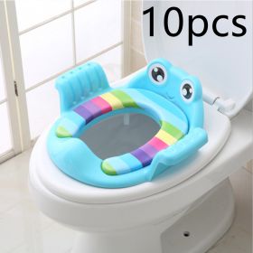 Baby Children Toilet Seat Toilet (Option: Blue 10pcs)